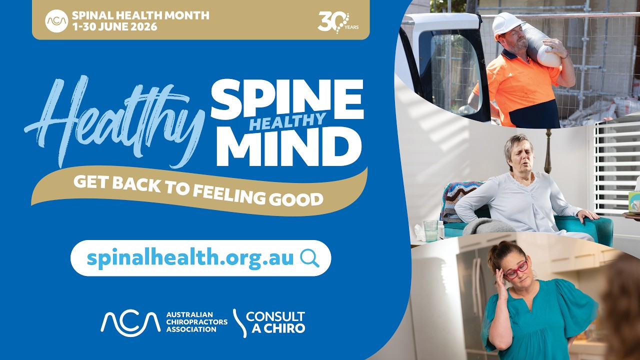 Spinal Health Month - HEALTHY SPINE HEALTHY MIND
