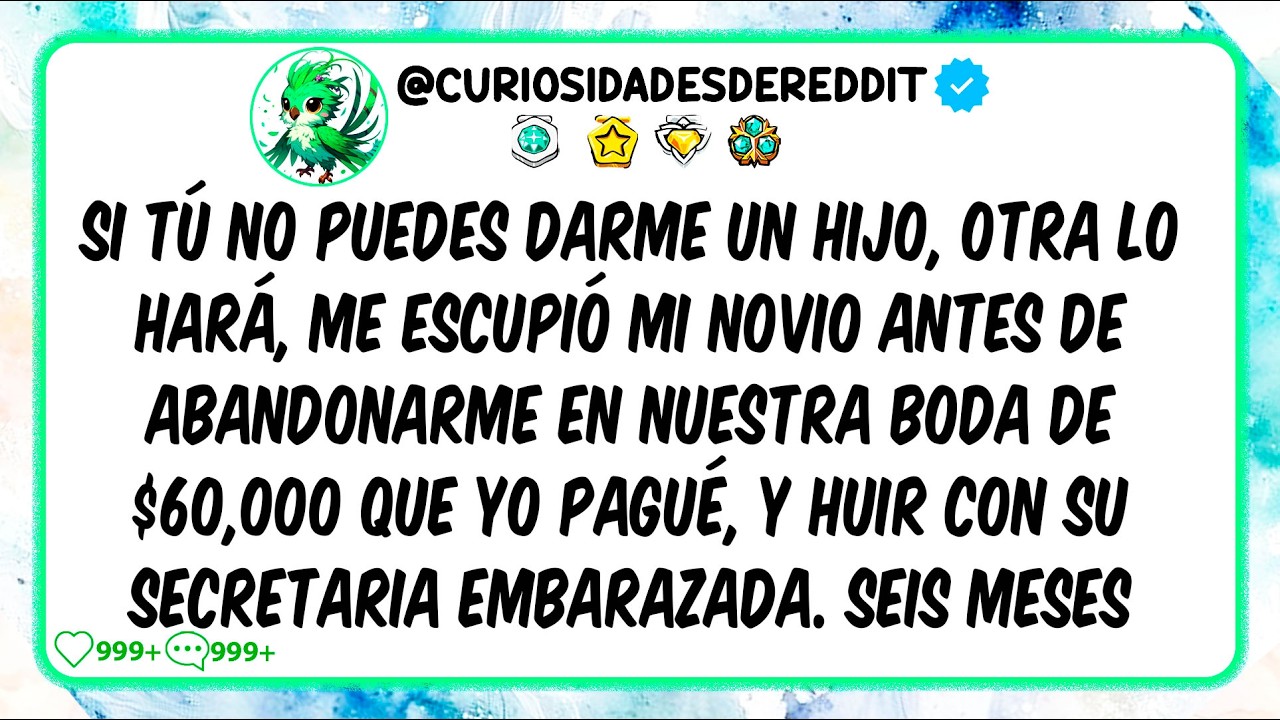 "Si no puedes darme un hijo, OTRA lo hará", me ESCUPIÓ mi novio antes de ABANDONARME en nuestra Boda