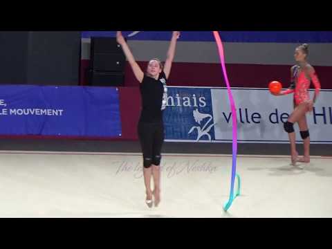 Katsiaryna HALKINA (BLR) ribbon - 2018 Thiais trainings