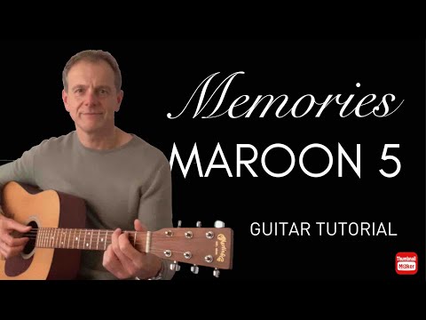 MEMORIES - MAROON 5 - Acoustic Guitar Tutorial #guitar #memories #maroon5