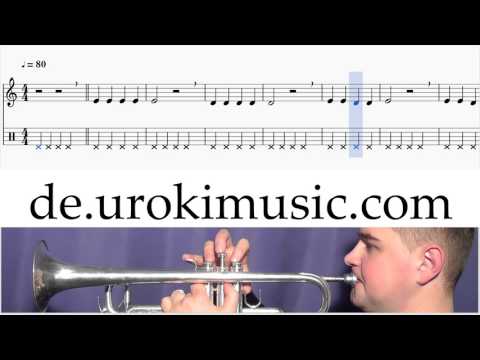 Trompete Lernen Mary Had A Little Lamb K#1 S#1 U#6 Noten Trompetenunterricht Schule Lied Lehrer Klas