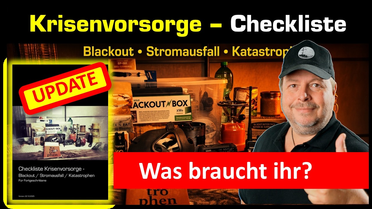 Wie könnt ihr Vorsorgen? Neu Checkliste Krisenvorsorge-Blackout - Was sollte man zu Hause haben?