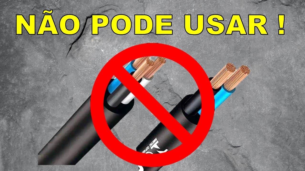 NÃO use cabo PP em instalações elétricas !