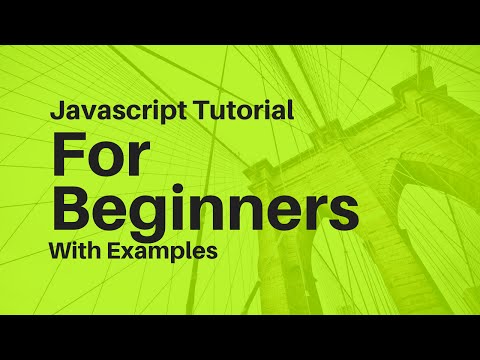 Javascript Tutorial With Examples For Beginners Pt 1