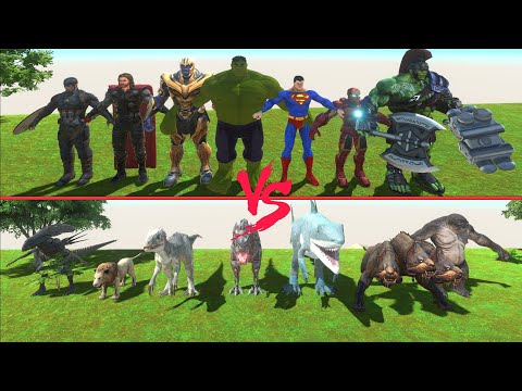 Creepy Monster Battle | AVENGERS Attack - Animal Revolt Battle Simulator