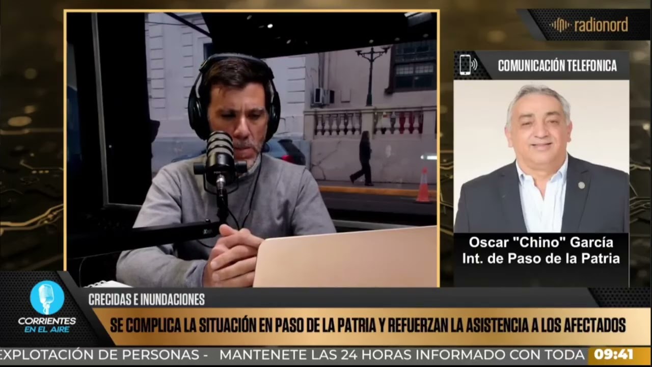 Oscar García: “La economía de Paso de la Patria está prácticamente paralizada por la crecida del río”