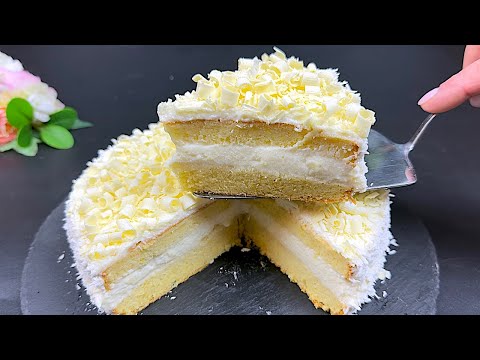 5-Minute Cake! Everyone is looking for this recipe! Lemon cake that melts in your mouth!