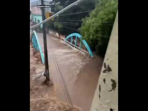 Heavy flooding caused by extreme rainfall in Urandi, Bahia, Brazil 🇧🇷 (02.03.2026)