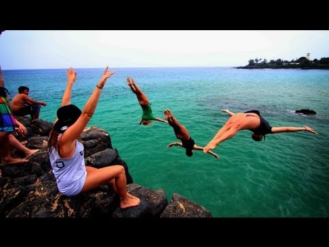 Waimea Bay Cliff Jump