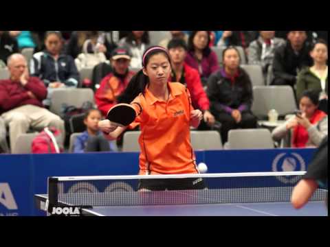 Amy Wang vs. Jiaqi Zheng, Women's Singles National Table Tennis Quarterfinals, 18 Dec 15, 00007