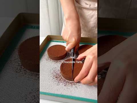 chocolate 🍫🍨 Tarts#shots#trending