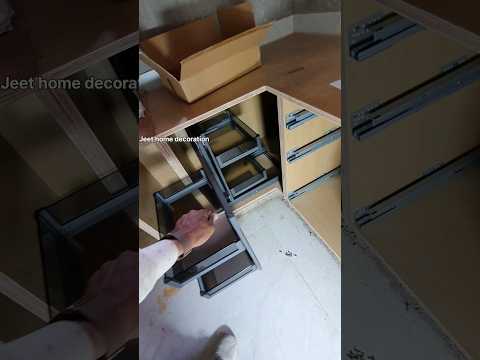 Wooden grain trolley basket