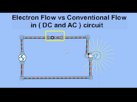 All about current flow: electron flow vs conventional flow