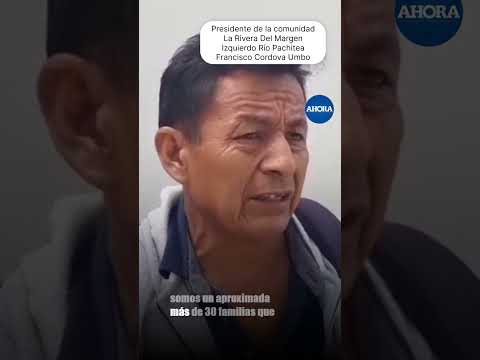 Francisco Córdova Umbo, presidente de la comunidad La Rivera del Margen Izquierdo del Río Pachitea