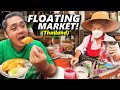 Thailand Floating Market FOOD Tour Eating 10 Thai Street Food on a BOAT!
