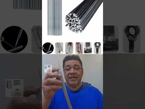 Rods are special for welding aluminum (one gets the idea that they are larger)