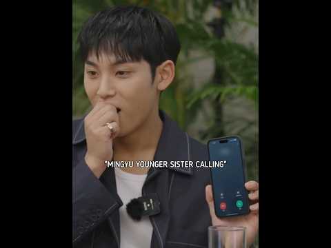 MINGYU calling his sister than there's HOSHI calling his sister????????#seventeen#hoshi#the8mingyu