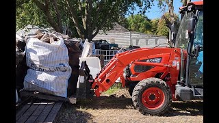 Reorganizing at the wood lot before winter.  Whether we like it or not, WINTER IS COMING