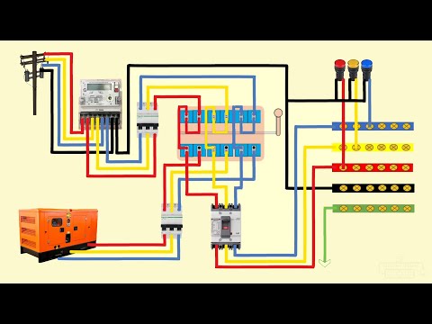 Electric Series line testing board connection animation video