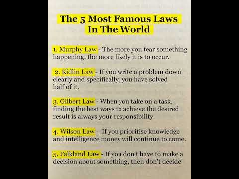The Five Most Famous Laws In History