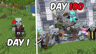 Download lagu I survived 100 days in minecraft as a pillager mp3