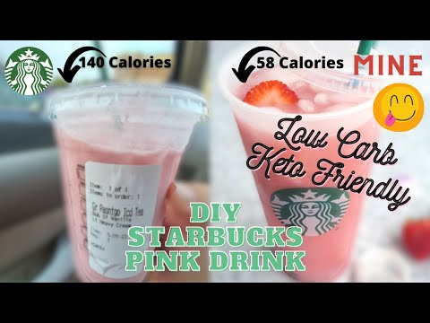 How to Make Starbucks Pink Drink l Low Cal, Low Carb, Keto Friendly