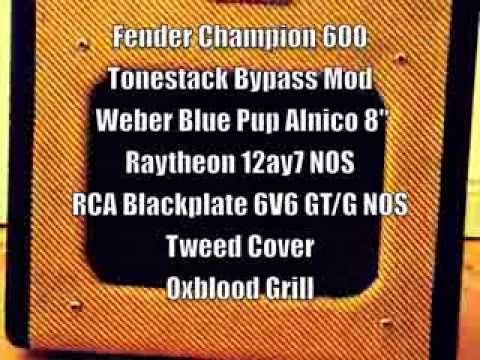 Fender Champion 600 - Tonestack Mod, Weber Blue Pup Alnico 8