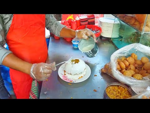 India's Biggest Chocolate Raj Kachori | Mouthwatering Chocolate Raj Kachori | Indian Street Food