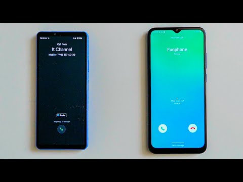 Sony Xperia 10 & Samsung Galaxy A02s incoming call