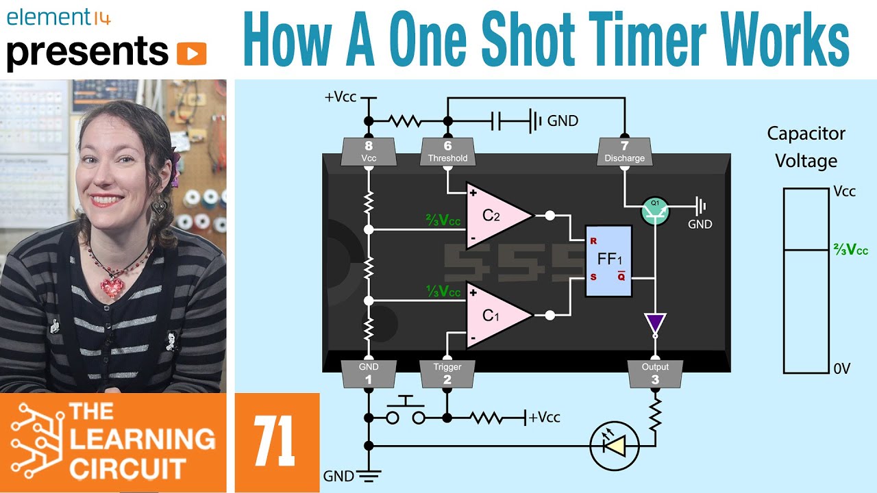 The Learning Circuit 71 555 Timers How A One Shot Timer Works