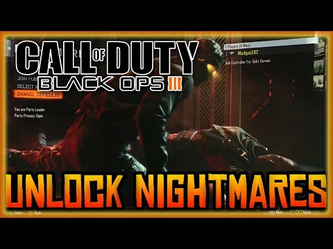 Black Ops 3 - How To Unlock NIGHTMARE MODE Without Completing Campaign(Black Ops Zombie Campaign)