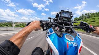 TENTEI EMPINAR NA AFRICA TWIN 1100
