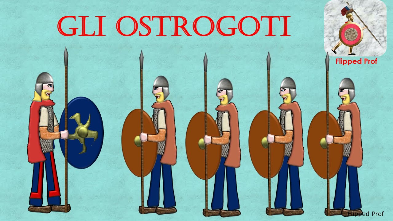 Gli Ostrogoti in 5 minuti con i disegni e le animazioni di Flipped Prof