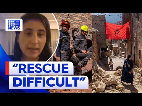 Morocco earthquake: Race to find survivors in remote disaster zones | 9 News Australia