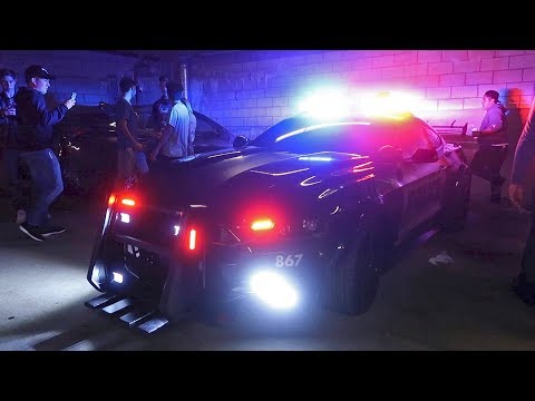 INSANE Mustang COP CAR at Underground Car Meet