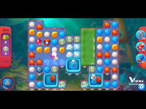 Fishdom. 5939 hard level no boosters and diamonds
