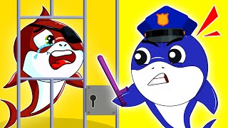 Police Officer Shark Song 👮🏻‍♂️| Super JoJo Shark Kids Song + More