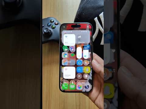 transparent control centre on iOS 26  #Apple #iOS #iPhone #ios26 #iphone15pro #android #oneplus