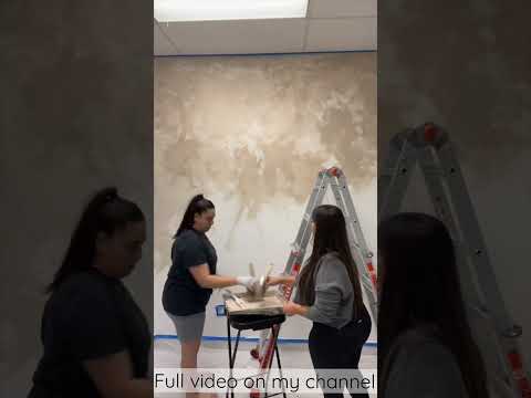 Limewash Paint 🤎 #youtubeshorts #wallpainting #limewash #interiordesign #interior #homedecor #diy