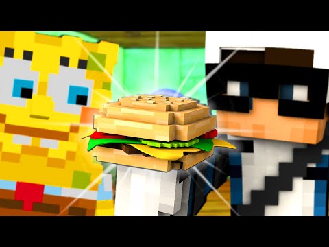 LAVORO AL KRUSTY KRAB CON SPONGEBOB SU MINECRAFT - ITA