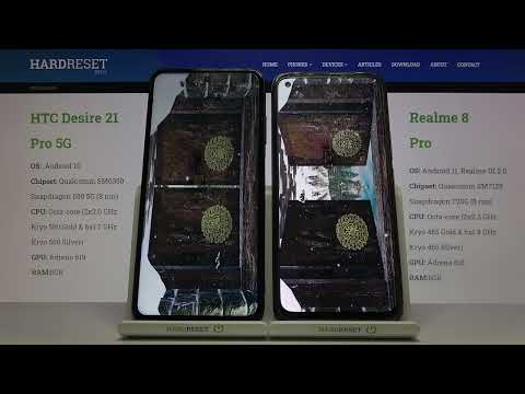 AnTuTu Benchmark on HTC Desire 21 Pro 5G vs Realme 8 Pro – Device Performance Comparison