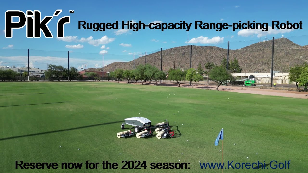 Pik'r - Rugged High-capacity Golf Range Picking Robot - Reserve Now