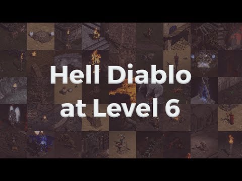 Killing Hell Diablo at Level 6 (Classic Sorceress)