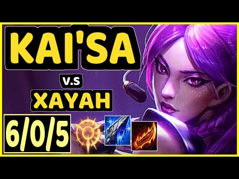 LUGER (KAI'SA) vs XAYAH - 6/0/5 KDA BOTTOM ADC CHALLENGER GAMEPLAY - EUW
