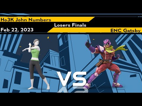 Xeno281 Losers Finals - John Numbers (Wii Fit) vs Gatsby (Captain Falcon) - SSBU Ultimate Tournament