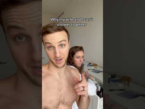 Why my WIFE and I can’t shower together #micahandsarah #comedy #funny