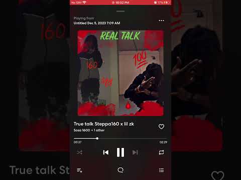 True talk Steppa160 x lil zk