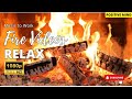 🔥 FIREPLACE HD . Relaxing Fireplace with Burning Logs and Crackling Fire Sounds