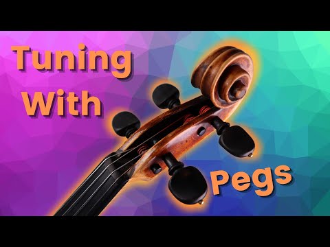 How To Tune A Violin - With Pegs - 3 Easy Steps!