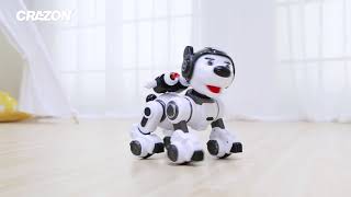 Радиоуправляемый робот Create Toys интерактивная собака Police Dog (CR-1901-BLUE)